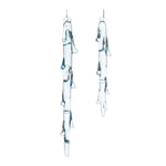 Melrose Melted Glass Icicle Drop Ornament (Set of 12)