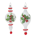 Melrose Holly Finial Drop Ornament (Set of 6)