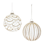 Melrose Jeweled Glass Ball Ornament (Set of 6)