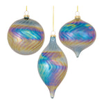 Melrose Irredescent Glass Swirl Ornament (Set of 6)