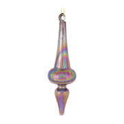 Christmas Purple Glass Drop Ornaments 6 inch – Finial Tree Accents (Set of 12) by Melrose