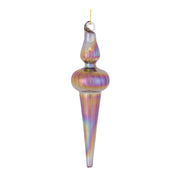 Christmas Purple Glass Drop Ornaments 6 inch – Finial Tree Accents (Set of 12) by Melrose