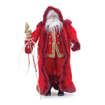 Melrose Jeweled Staff Santa 23"H