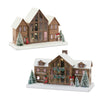 Melrose Ski Lodge Lighted Display (Set of 2)