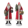 Melrose Woodland Santa Figurine (Set of 2)