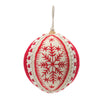 Melrose Embroidered Wool Ball Ornament (Set of 4)