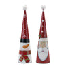 Melrose Metal Santa and Snowman Cone (Set of 2)