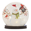 Melrose LED Lighted Snowman Orb 8"H