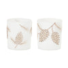 Melrose Glittered Pine Cone Candle Holder (Set of 6)