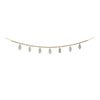 Melrose Wood Beaded Wool Tree Garland (Set of 2)