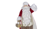 Santa With Gift Stack Resin Statue – 17 Inch Height – Holiday Table Decor – By Melrose