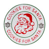 Cookies for Santa Iron Wall Sign 18.25 in Height Round Christmas Decor by Melrose