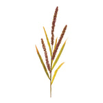 Seeded Plume Spray – Set of 12 – 25.5"H Holiday & Christmas Decor – Green & Brown – By Melrose