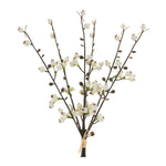 Winter Berry Twig Bundle Set Of 6 – Plastic Stems – 14.5 Inch Height – For Holiday Floral Decor – By Melrose