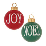 Melrose Joy and Noel Ball Ornament (Set of 6)