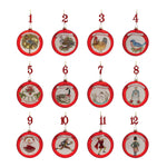 Melrose Twelve Days of Christmas Ornament (Set of 12)