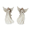 Melrose Winter Angel Figurine with Bird Accent (Set of 2)