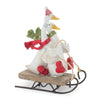 Melrose Sledding Holiday Goose Figurine (Set of 4)