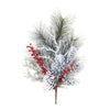 Melrose Snowy Pine w/Berry Spray (Set of 2)