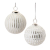 Set of 6 glass ball ornaments for holiday decor