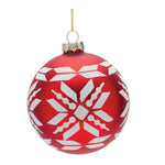 Melrose Nordic Snowflake Ball Ornament (Set of 6)