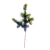 Christmas Pine Sprays 28.5 Inch Height Set of 6 Green and Brown Plastic Stems by Melrose