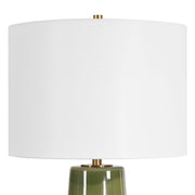 Adjustable 3-Way Lighting Table Lamp in Moss Green