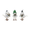 Melrose Winter Bird with Hat and Pine Accent (Set of 6)