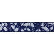 Holly Berry Printed Ribbon – Set Of 2 Wired Rolls – 0.25 Inch Height – For Holiday Displays – By Melrose