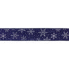 Melrose Navy Snowflake Ribbon (Set of 2) 2.5" x 10 Yds.