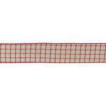 Melrose Tattersall Plaid Ribbon (Set of 6) 2.5" x 10 Yds.