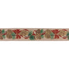 Wired Holiday Ribbon Set of 2 – Pinecone Design – 0.25 in Height Polyester Rolls By Melrose