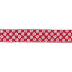 Melrose Red Snowflake Ribbon (Set of 2) 2.5" x 10 Yds.