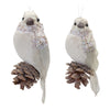 Melrose Beaded Winter Bird Ornament (Set of 12)