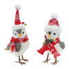 Melrose Winter Bird with Hat and Scarf Accent (Set of 6)