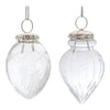 Melrose Etched Glass Teardrop Ornament (Set of 6)