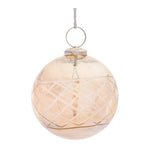 Melrose Etched Glass Ball Ornament (Set of 6)