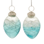 Melrose Blue Ombre Glass Drop Ornament (Set of 6)