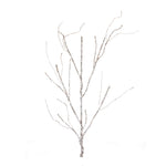 Winter Twig Branch Set of 2 – Light Green Glittered – 48.75 in Height Holiday Arrangement By Melrose