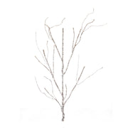 Winter Décor Twig Branch Set of 2 – Frosted Light Green – 48.75 in Height By Melrose