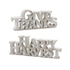 Holiday Accent Sign Set of 2 – Thanksgiving Tabletop – 3.5 in Height By Melrose