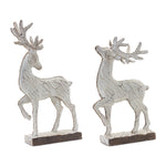 Melrose Carved Deer Decor (Set of 2)