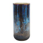 Melrose Irredescent Navy Glass Candle Holder