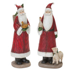 Melrose Farmhouse Santa Figurine (Set of 2)