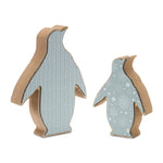 Melrose Wood Penguin Decor (Set of 2)