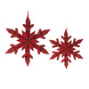 Melrose Fir Wood Snowflake Ornament (Set of 4)