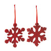 Melrose Fir Wood Snowflake Ornament (Set of 12)