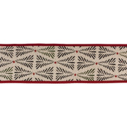 Wired Cotton Ribbon – Black and Beige Tree Pattern – 0.25 in Height 4 in Width By Melrose