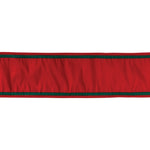 Holiday Wrapping Ribbon Christmas Decor 0.25 in Wired Polyester Red 4 in x 5 Yards By Melrose