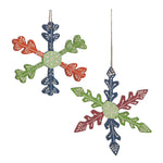 Melrose Wood Snowflake Ornament (Set of 6)